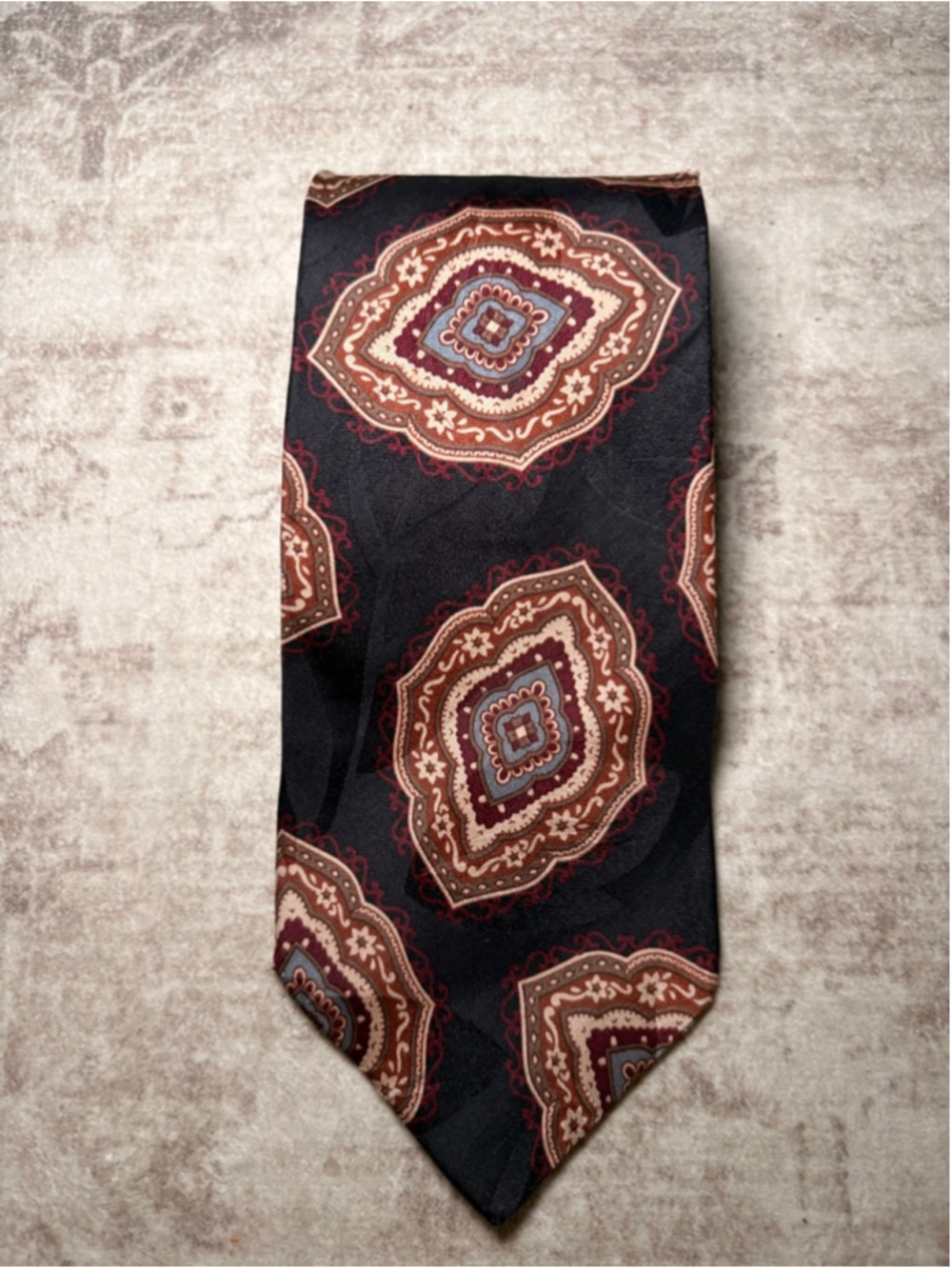 Bugatti Black Paisley Tie